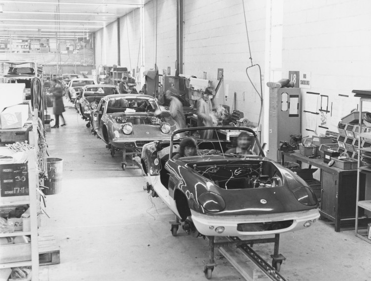 Lotus Elan assembly line