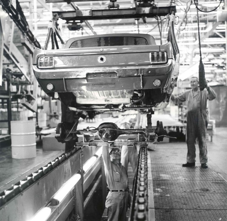 Ford Mustang assembly line