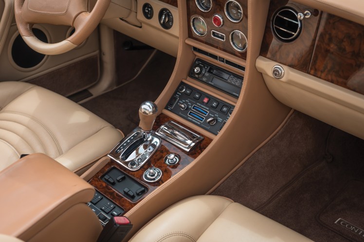 1999 Bentley Continental SC (blue) interior